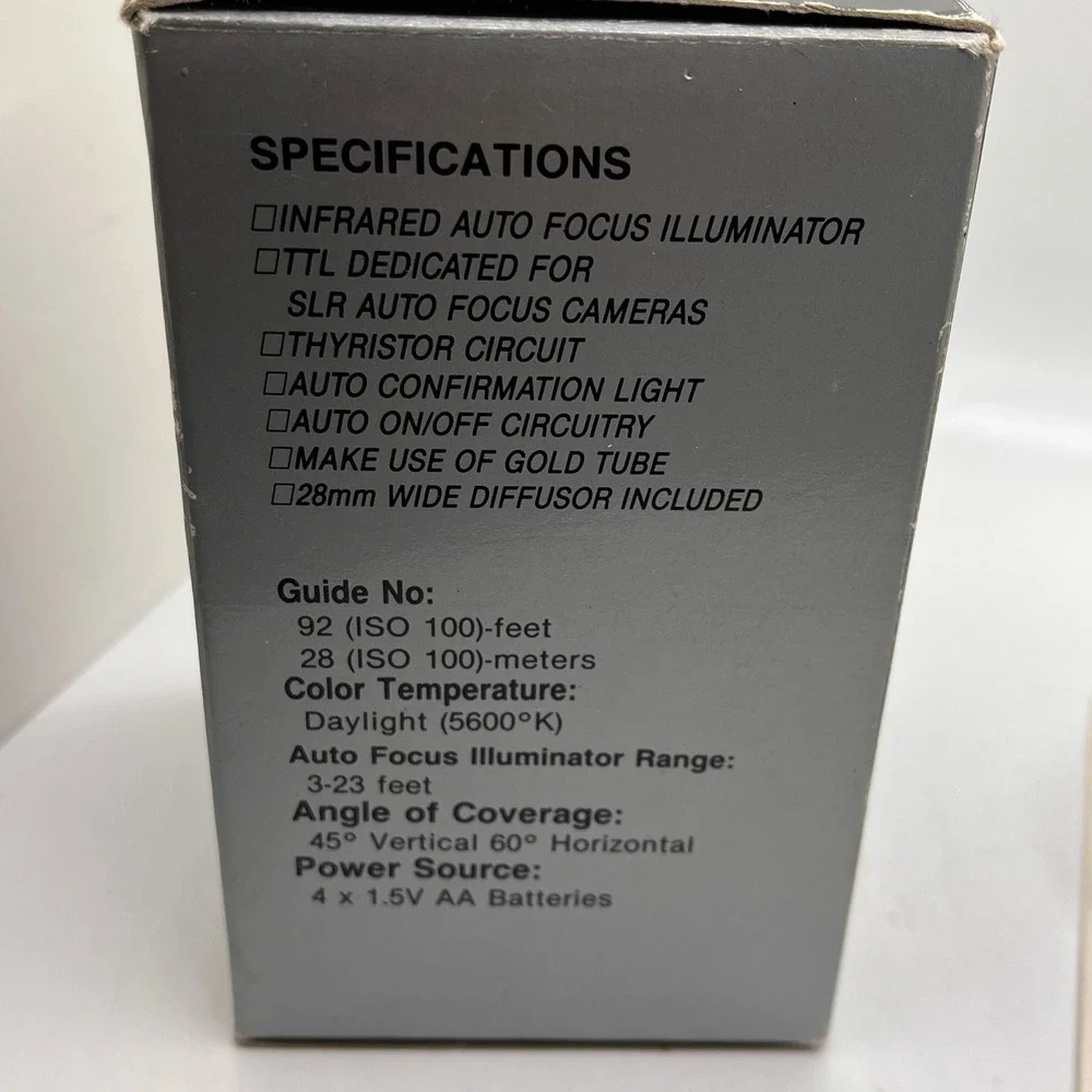 URA 2800ADM Auto Focus Flash 2800AD‎ Series For Minolta Maxxum W/ Box Manual